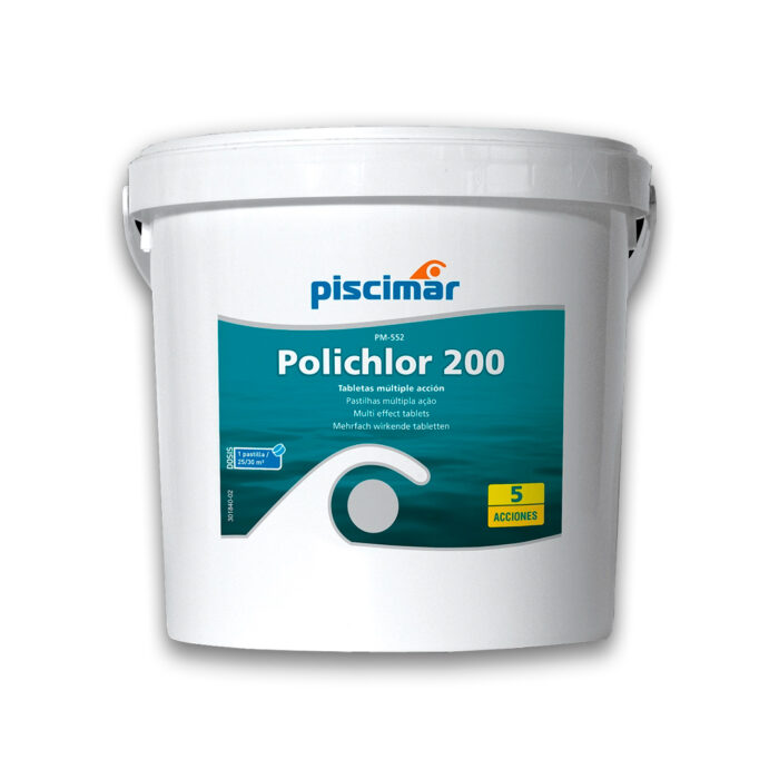 Cloro en tableta con 5 acciones (POLICHLOR 200) - Imagen 2