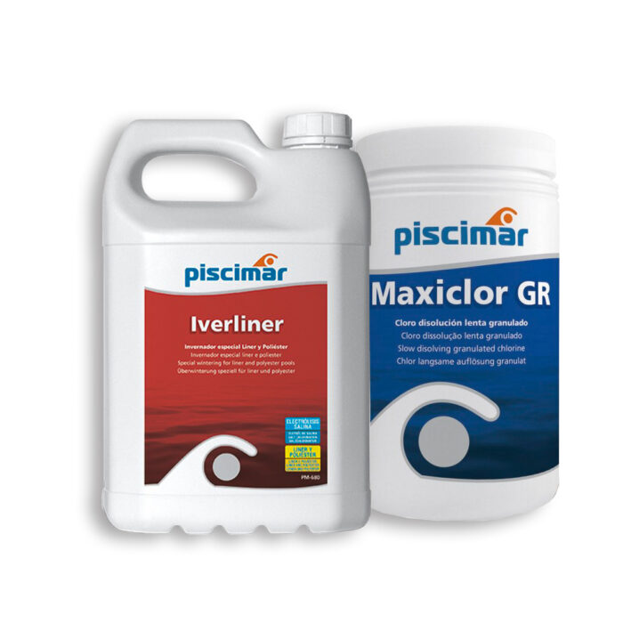 Kit mantenimiento piscina con cloración salina para invierno (kit invernador)